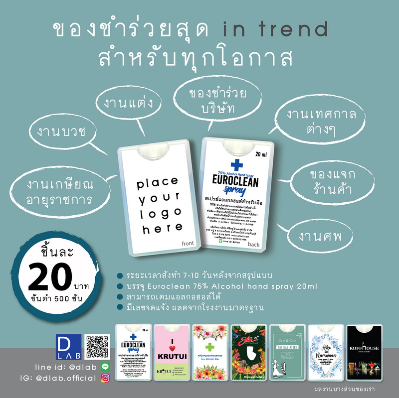 Euroclean Alcohol Spray Card Phisit